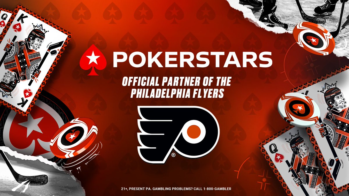 PokerStarsUSA's tweet photo. Game day is made even more exciting as @PokerStars becomes the official partner of the Philadelphia Flyers @NHLFlyers. Match tickets + signed memorabilia will be awarded in exclusive poker tournaments and in Monthly sweepstakes on PokerStarsCasino. 

Watch this space! #Flyers https://t.co/neGCeYPfSo