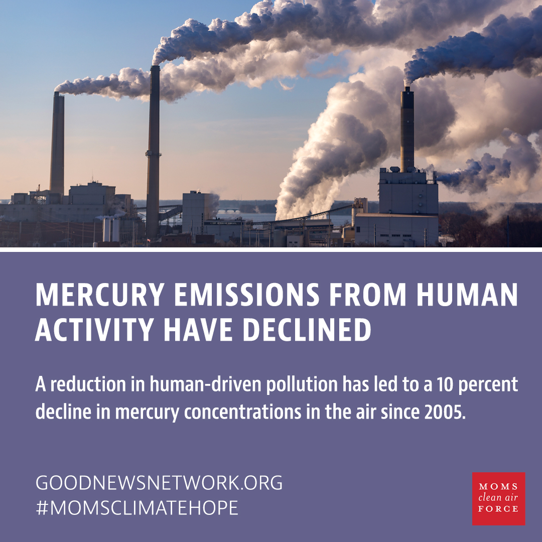 Moms Clean Air Force (@cleanairmoms) on Twitter photo Good news for the environment according to MIT researchers!  via <a href="/goodnewsnetwork/">Good News Network</a> #MomsClimateHope goodnewsnetwork.org/mercury-pollut… Good news for the environment according to MIT researchers!  via <a href="/goodnewsnetwork/">Good News Network</a> #MomsClimateHope goodnewsnetwork.org/mercury-pollut…