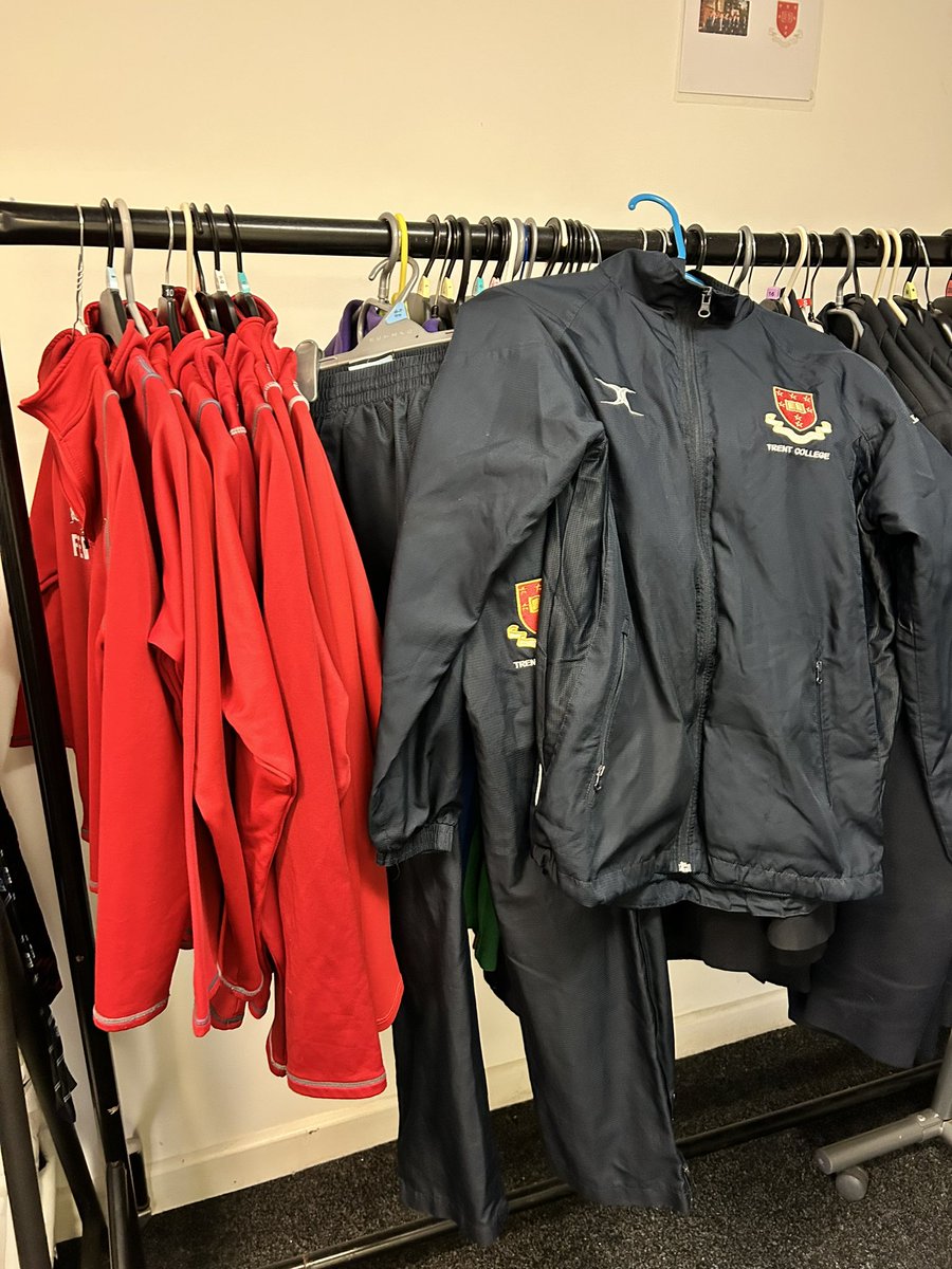 Feeling the chill? 🥶A lot of great condition Trent Tracksuits - jackets at bargain £10 - and a small number of red jumpers available in the 2nd hand shop. Open today until 5 and Saturday 8-9am. 
Always very grateful for any donations