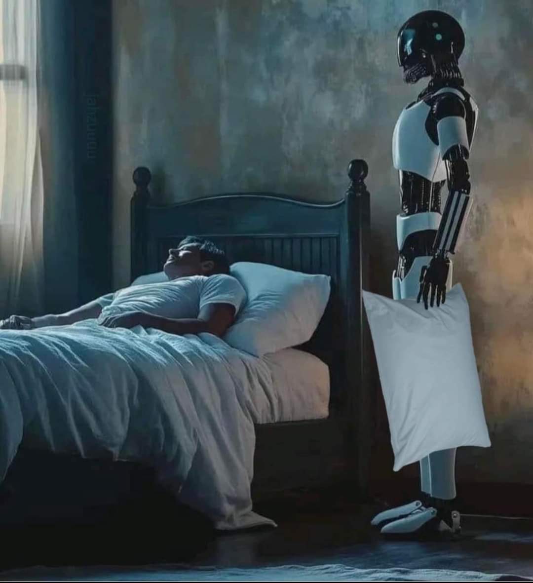 The_Real_Neon's tweet photo. My Tesla robot after I gave it my honey do list that my wife gave me. https://t.co/H9mmfGhYW5