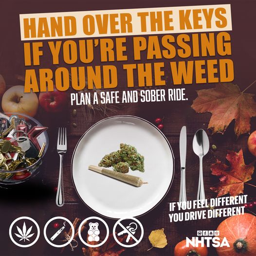 BurlCityPDNJ's tweet photo. A message from the @NHTSAgov 

Baking more than pie on Thanksgiving? 🥧
Make sure you get a safe ride home:

🚗 Schedule a rideshare
🚕 Call a taxi
🚙 Have a sober friend drive you home

If You Feel Different, You Drive Different. https://t.co/4pYUFrXBUy