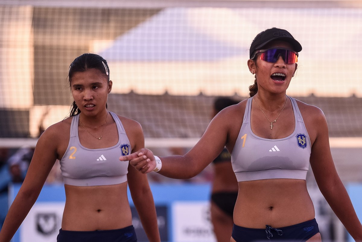 bvr_ph's tweet photo. We saw them grow in the #BVRonTour. 🏝🏐 They won titles with different partners last year. They finished in strong second in the Sipalay leg last June. Now, they powered NU to its first UAAP women's championship! 

Congratulations, Honey Grace and Kat! 🥇

📷 2nd Photo by UAAP https://t.co/iu75Qs6rvX