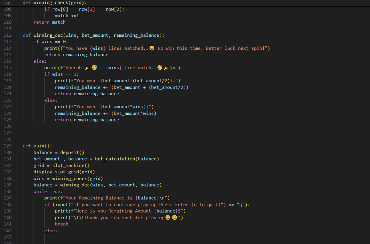 codeexpiii's tweet image. 💻 Here’s the source code for my Python Slot Machine project!.🎰✨Dive in, explore, and customize it. 🐍
#PythonProgramming #SlotMachine #LearnToCode #PythonProjects #100DaysOfCode #DevLife #WomenInTech #OpenSource #CodeAndCreate