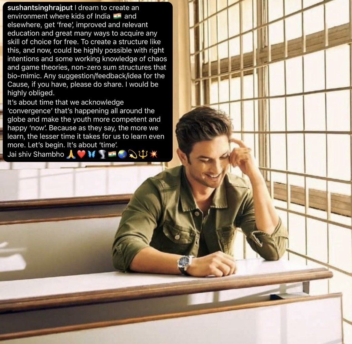 BanasreeDhar1's tweet image. Miss Ur Smile Sushant
🌸&quot;TAKE A TELESCOPE &amp;amp; A PRISM,
d STARS THAT r PROBABLY DEAD
MIGHT just START TALKING 2U.
TIME MACHINE?&quot;
#selfmusing 💫💖
@itsSSR 🔱🕉️🦋
🌸SSR STORY LEGENDARY✌️
LOVE U SUSHANT😘
@withoutthemind1 @divinemitz @shwetasinghkirt
#SushantSinghRajput𓃵 
#SushantMoon