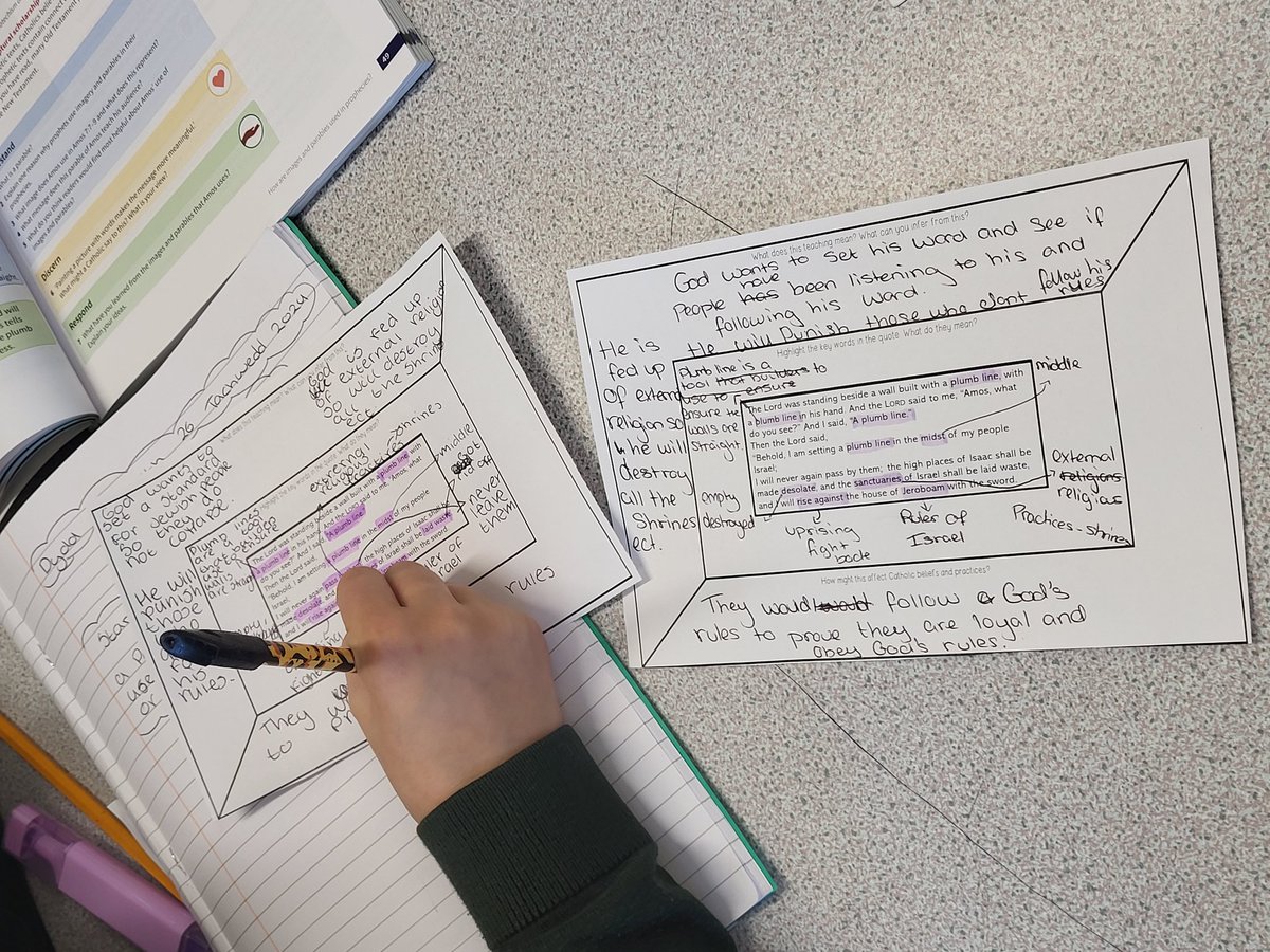 Fantastic use of inference skills from year 8 today whilst learning about how parables are used in prophecies. Ardderchog 🌟🤔✝️
<a href="/CathEdService/">Catholic Education Service</a> @CatholicCardiff <a href="/STILLTYDS_RE/">St Illtyd’s RE Dept</a> <a href="/StIlltydsCHS/">St Illtyd's C.H.S</a>