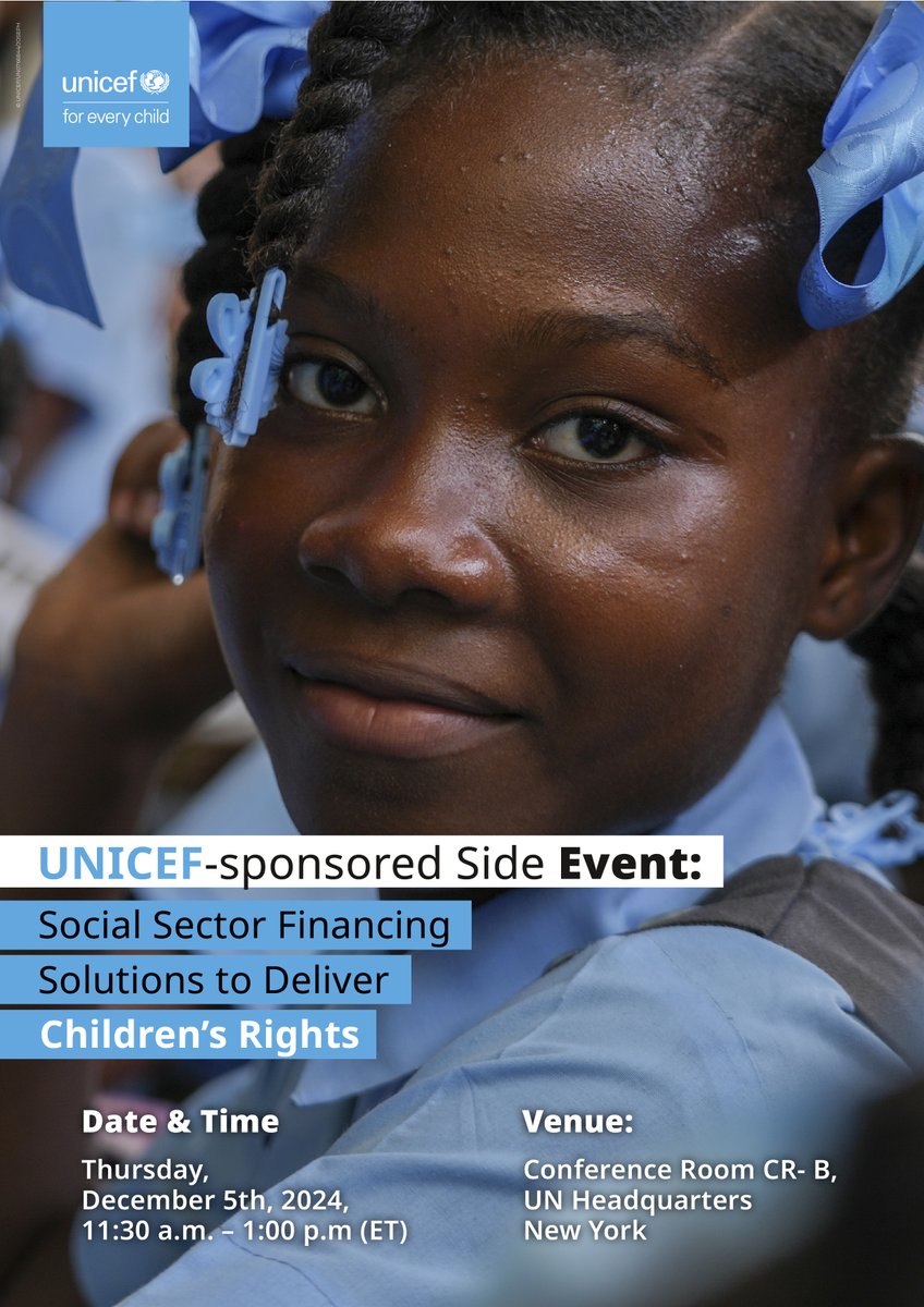 Underinvestment in social sectors threatens sustainable development, impacting vulnerable populations, especially children. 

Ahead of #FfD4, we will highlight strategies for safeguarding and integrating social sector investments. ⬇️