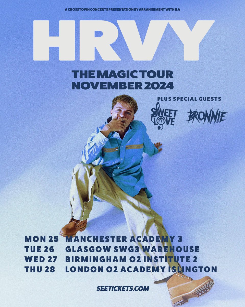 TOUR WITH <a href="/HRVY/">hrvy</a> HAS STARTED! Glasgow tonight 🏴󠁧󠁢󠁳󠁣󠁴󠁿