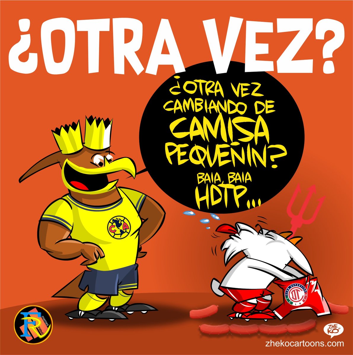 zheko_grafico's tweet photo. PROYECTO: Cartón Editorial Deportivo
CLIENTE: #futbolenelrancho
@ClubAmerica UNA VEZ MAS se encuentra en liguilla y UNA VEZ MAS las @Chivas se conforman con solo ser porristas de sus rivales, HAY NIVELES!
#ZhekoCaricaturista
#ElCartonDelDia #Humor #Chivas #ChivasRayadas https://t.co/8AJ8mZR39J