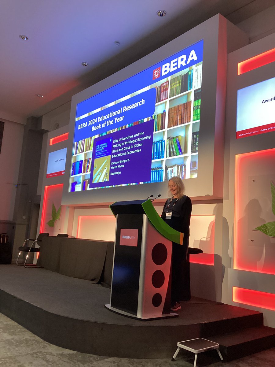 BERA (@beranews) on Twitter photo 🏆 The BERA 2024 Educational Research Book of the Year is presented to:
Elite Universities and the Making of Privilege: Exploring Race and Class in Global Educational Economies <a href="/KalwantBhopal/">Prof Kalwant Bhopal</a> <a href="/DrMartinMyers/">Martin Myers</a> <a href="/RoutledgeEd/">Routledge Education Books</a>
Congratulations! 👏 #BERAawards 🏆 The BERA 2024 Educational Research Book of the Year is presented to:
Elite Universities and the Making of Privilege: Exploring Race and Class in Global Educational Economies <a href="/KalwantBhopal/">Prof Kalwant Bhopal</a> <a href="/DrMartinMyers/">Martin Myers</a> <a href="/RoutledgeEd/">Routledge Education Books</a>
Congratulations! 👏 #BERAawards