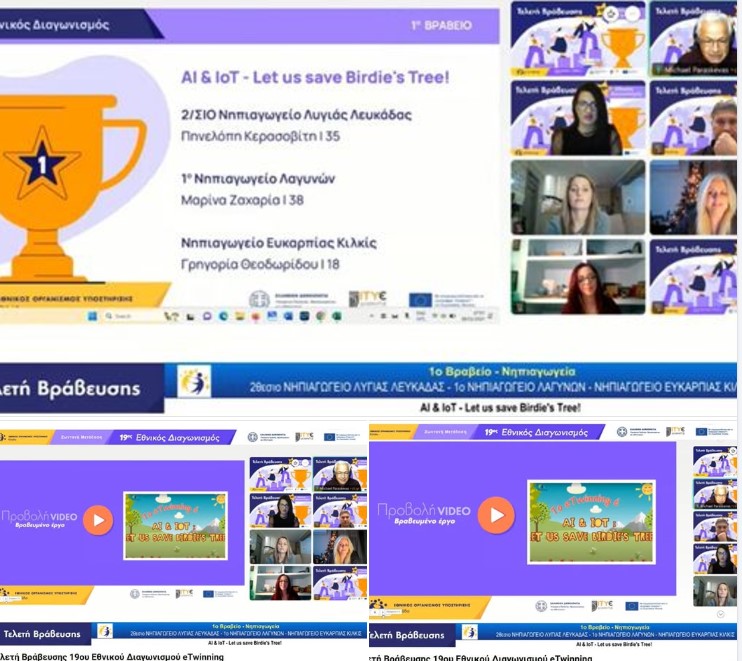 1o βραβείο! Συγχαρητήρια στην ομάδα των #Νηπιαγωγείων! Μπράβο σε μαθητές/τριες και εκπαιδευτικούς!!! #eTwinning #AI #AR #STEM