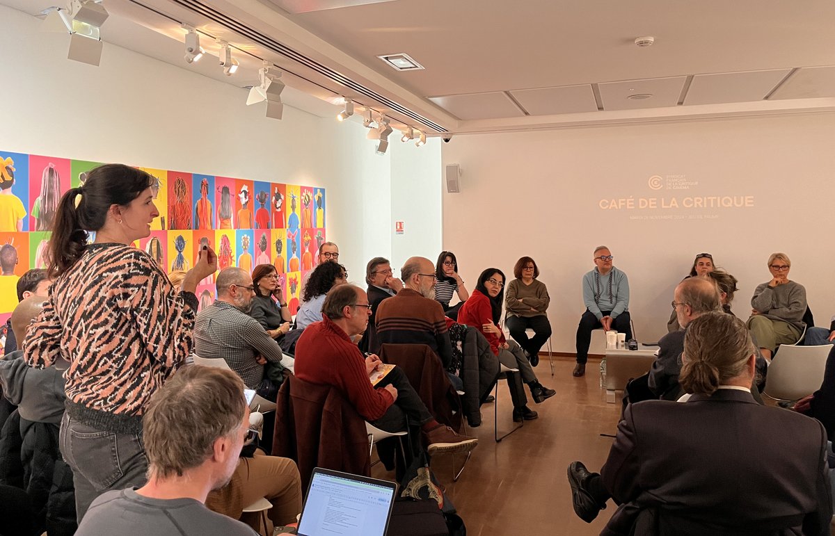 SFCCinema's tweet photo. Ce matin avait lieu le premier Café de la Critique au @jeudepaume. Un échange entre les membres du #SFCC, @NaChiff, @panciutello, @danydeseille, @CaroleChomand et Olivier Margerie

👉Sortir &amp; promouvoir des films : le rôle des attachés de presse dans l'industrie cinématographique https://t.co/WmJR3uewrj
