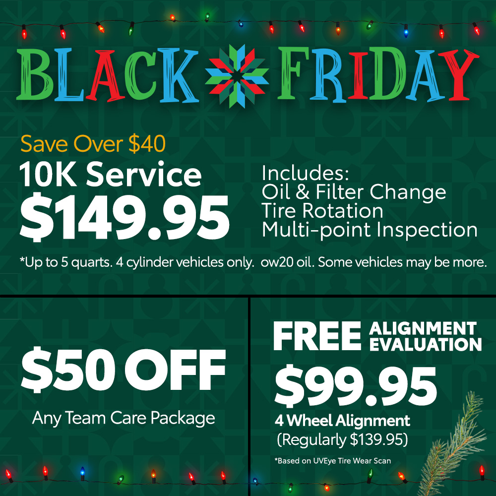 🚗💥 Black Friday Only! 💥🚗

Ready to treat your vehicle to some TLC? This Friday, save big at our Service Center! You won’t want to miss these unbeatable deals!
ow.ly/uWHQ50UfX47