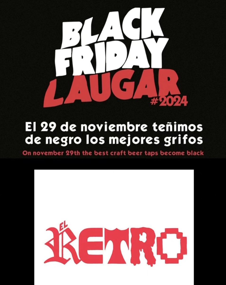 El único black friday que vais a ver en el retro. <a href="/laugarbrewery/">Laugar</a> de tirador con algo muy negro 🖤🖤🖤🖤🖤