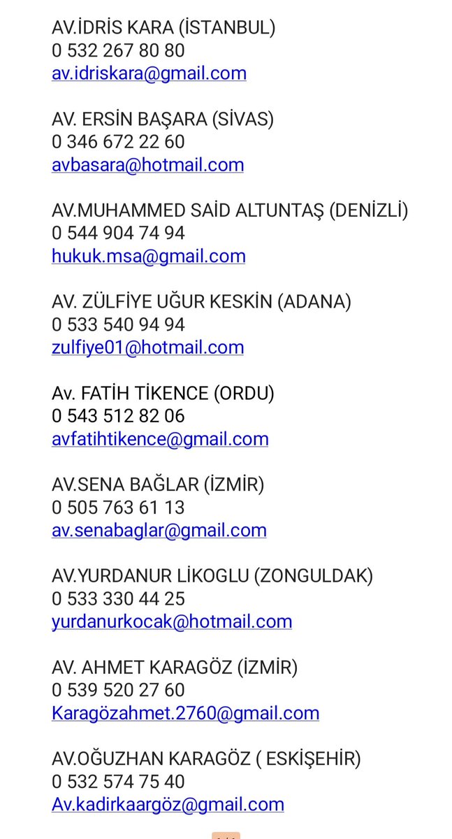 AŞI-TOPUK KANI ZULMÜNE UĞRAYANLARIN DAVALARINI ALMAYI KABUL EDEN AVUKATLAR.
(Paylaşalım Arkadaşlar.)