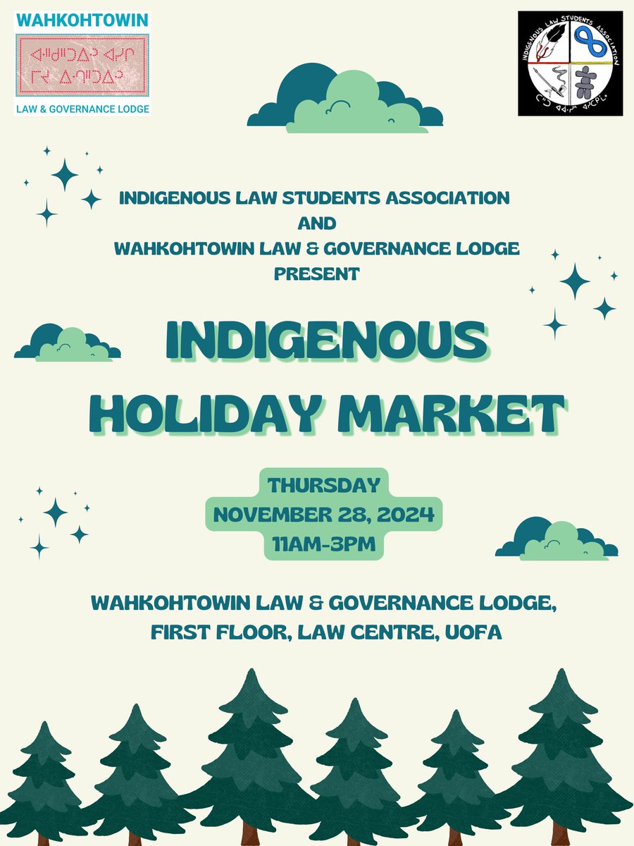 Come check out the Indigenous Holiday Market this Thursday in the Lodge! ❤🎄
