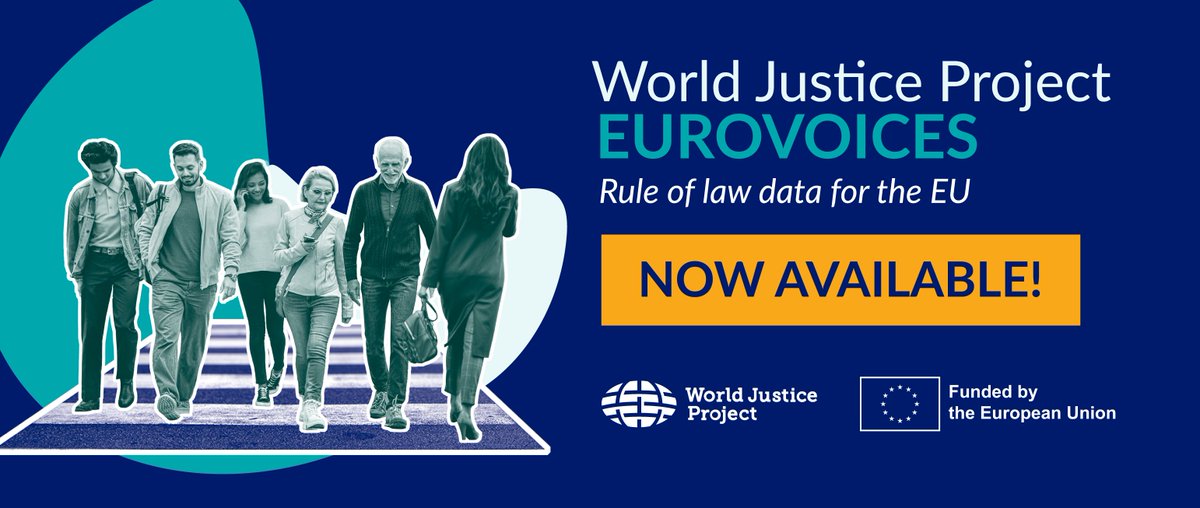 Just Released! World Justice Project EUROVOICES is now available.

Funded by the #EuropeanUnion,  World Justice Project EUROVOICES is a new research initiative that provides uniquely comprehensive and granular data on people’s perceptions and experiences in the areas of justice,