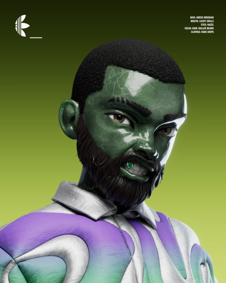 ALT[er] Ego: Drips 🔥

Clothing Rarity: Rare
Skin: Green Obsidian
Eyes: Hazel
Mouth: Lucky Grillz
Facial Hear: Baller Beard