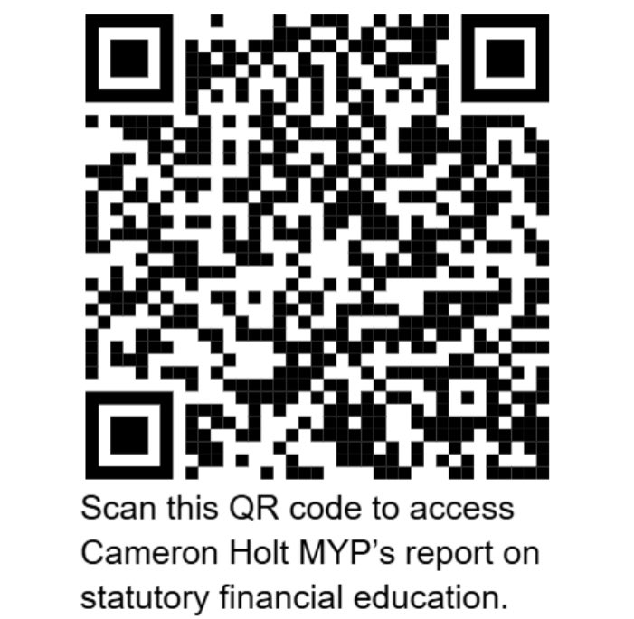 Cameron Holt MYP (@cameronholtmyp) on Twitter photo Today is the LAUNCH of my campaign for STATUTORY FINANCIAL EDUCATION.
I have published my report into why it is so crucial and how we can achieve it. Scan the QR code or click the link.
I launched my campaign at the <a href="/OGATrust/">Outwood Family</a> conference.
drive.google.com/file/d/1Vlor59… Today is the LAUNCH of my campaign for STATUTORY FINANCIAL EDUCATION.
I have published my report into why it is so crucial and how we can achieve it. Scan the QR code or click the link.
I launched my campaign at the <a href="/OGATrust/">Outwood Family</a> conference.
drive.google.com/file/d/1Vlor59…