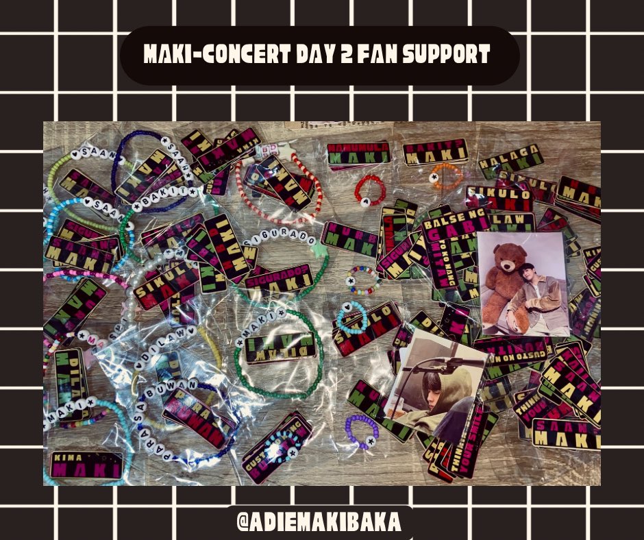 frnzarchives's tweet photo. Halu Zushis 🍣  I'll be giving away random maki songs inspired bracelets, rings and stickers on Maki-Concert D2 💛✨

~ limited quantity (1:1)
~ like and rt this tweet
~ will be giving priority to my moots here!!

#MakiConcertSaNFT
#FindingZushi
#Maki @clfrnia_maki https://t.co/B0OPk4eYm1