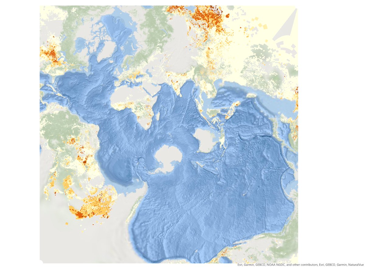 #30DayMapChallenge - Day 26: Projections
Always wanted to do Spilhaus so here it goes
Global maize areas 2020 (SPAM IFPRI)