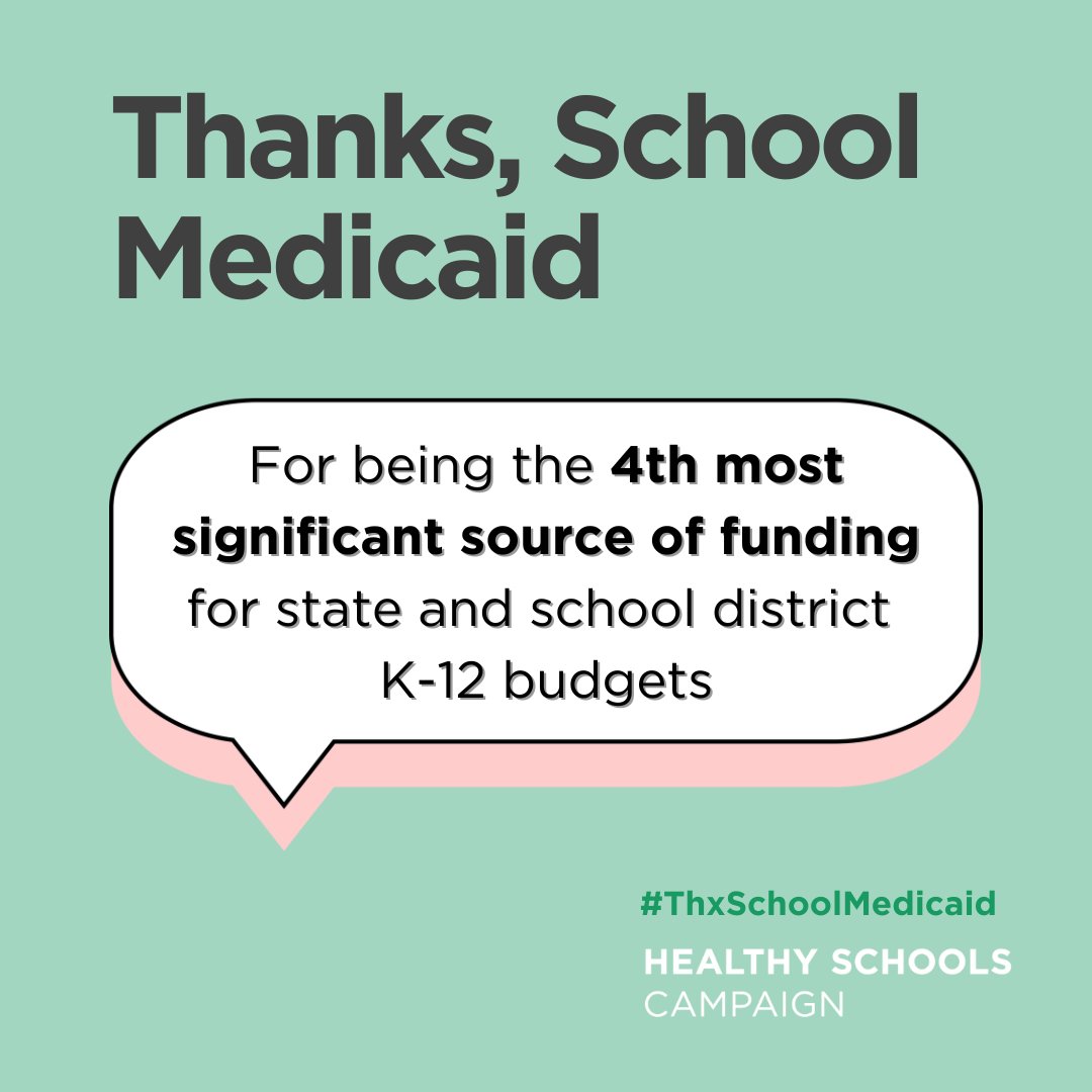 School Medicaid is the 4th largest funding source for K-12 public schools. Join HSC on 12/10 to hear how these dollars have made huge strides for schools and students and critical next steps to protect &amp; build on its impact: bit.ly/school-medicai…   #ThxSchoolMedicaid