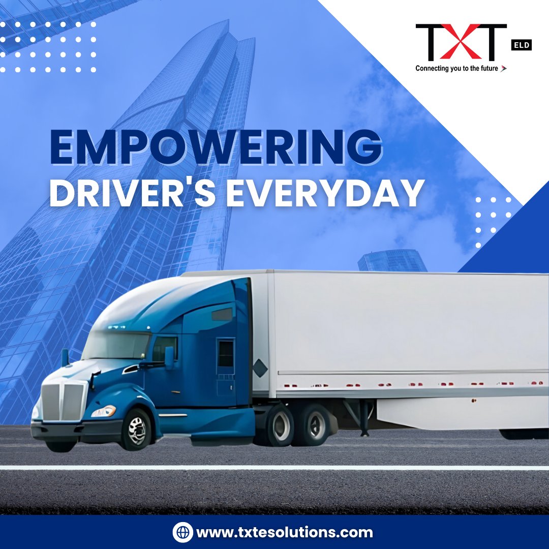 TXTELD's tweet image. TXT ELD isn’t just for fleets; it’s for drivers who value safety and efficiency. Thank you for trusting us on the road. 🚛✨

More at txtesolutions.com

#DriverFirst #TXTELD #FleetSafety #CustomerLove