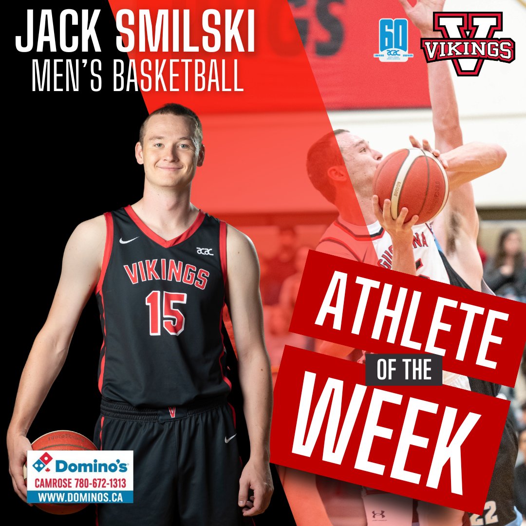 ⭐️ | VIKINGS ATHLETE OF THE WEEK

Fourth year Men’s Basketball star Jack Smilski, is this week's Athlete of the Week, presented by Dominos.

Link in bio for more.