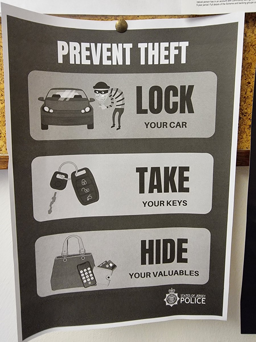 To raise awareness of vehicle related crime, PC Tierney helped me out with placing a few posters around the parish. We'd always advise locking your car, removing keys, and hiding valuables. 🔒🚗🔑👜