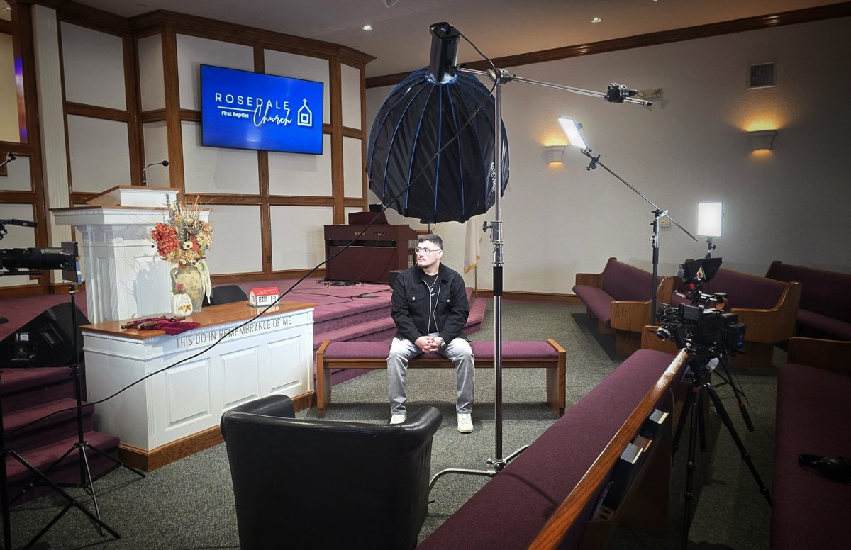 CamCasteel's tweet photo. "If we grow this church, but not the Kingdom of Heaven, then we've missed the entire point of ministry." 

I was blessed to spend some time answering a few questions about the Lords hand at Rosedale First Baptist Church and in our community. ❤️ https://t.co/vV9YVJbV4H