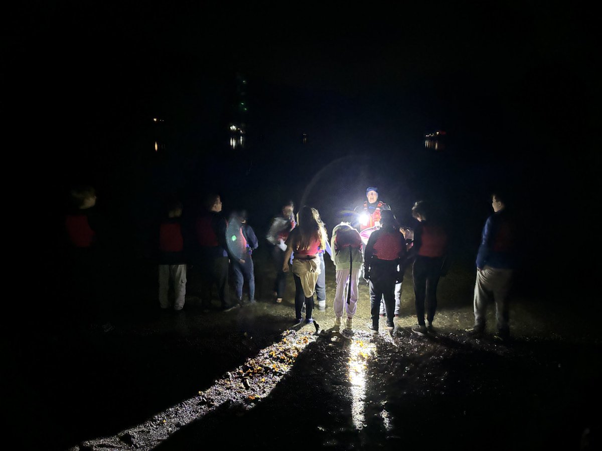 Tenzing spend the day walking up a mountain and then dipped in the lake tonight! ⛰️