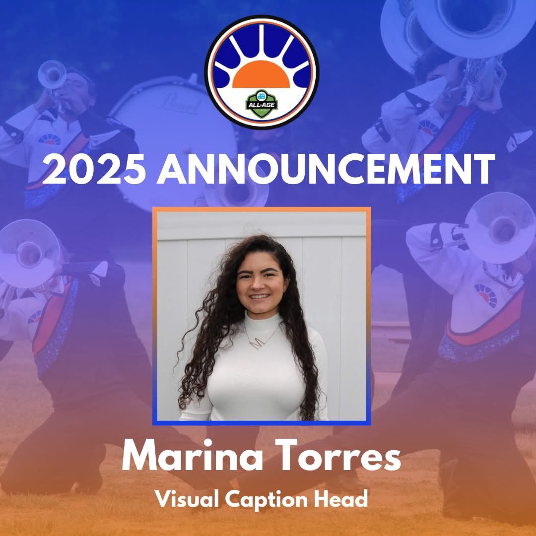 The Sunrisers announce Marina Torres in her second year in the role of Visual Caption Head. #dci2025
