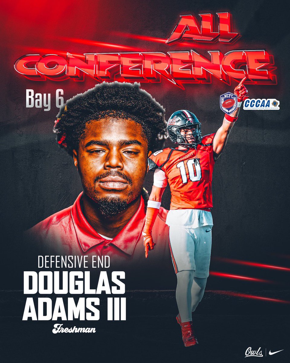 Beyond blessed to be named Bay-6 All-Conference. One last ride Dec 7th, let’s rock!