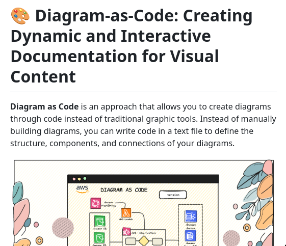 tom_doerr's tweet image. "A tutorial on how to create a documentation project using the 'Doc as diagram' methodology"