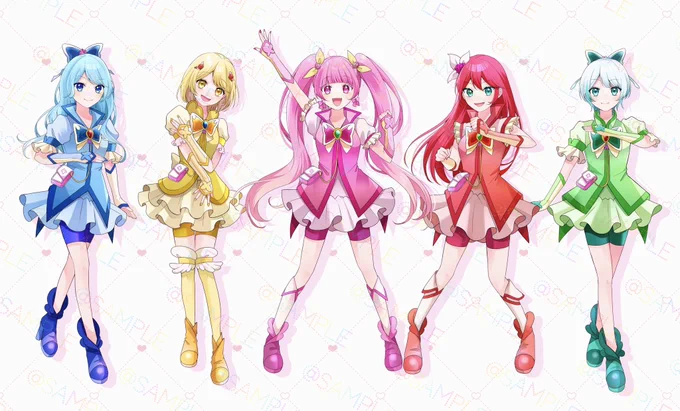 《works》さらん様,ぬん様,色木様,碧乃らる様,空羽ゆき。様、 「プリキュア5、スマイルgogo!」歌ってみた動画用イラストを描かせていただきました! 
