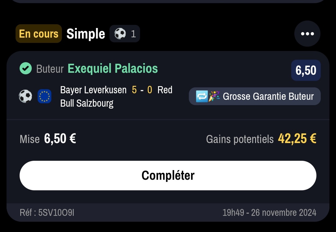 ValueBet3's tweet photo. VAMOOOOS GARCIA LE SUB DE PALACIOS 🤯⚽️🇦🇷🔥 !!!

Schick ou Wirtz MT1 - 2,25 (Winamax) ✅️🔥
Palacios ou Sub - 6,50 (Winamax) ✅️🔥

Fait plaisir ce petit 2/2 Leverkusen 🙏❤️ https://t.co/aCJJrJbC87