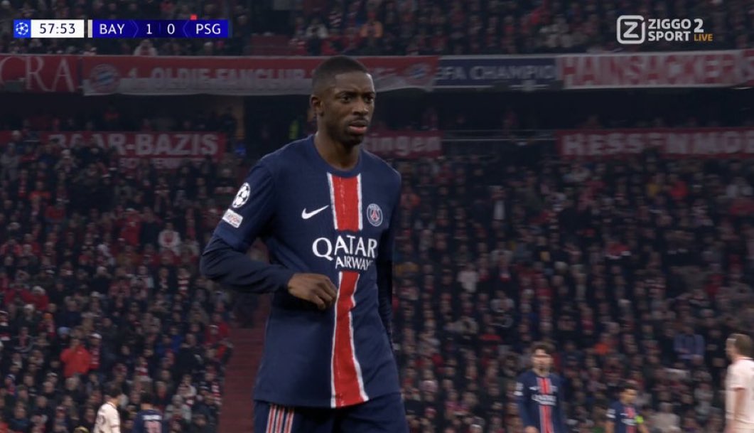 Somhiseremfcb's tweet photo. Dani Olmo ha marcado a la vez que expulsaban a Dembele en el PSG. https://t.co/KBugCy71yT