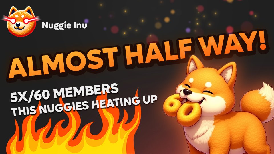 NuggieInu's tweet photo. NUGGIE INU IS HEATING UP! Almost half way to our launch goal! 🔥🔥join us: https://t.co/M8fsZqj7Dy
#SolanaMemeCoin #PumpFunLaunch https://t.co/ZHQy02uIJf