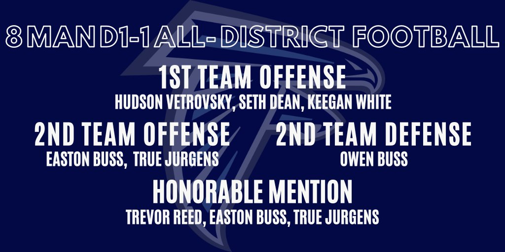 📢Congratulations to All-District Football! #freemanfalcons