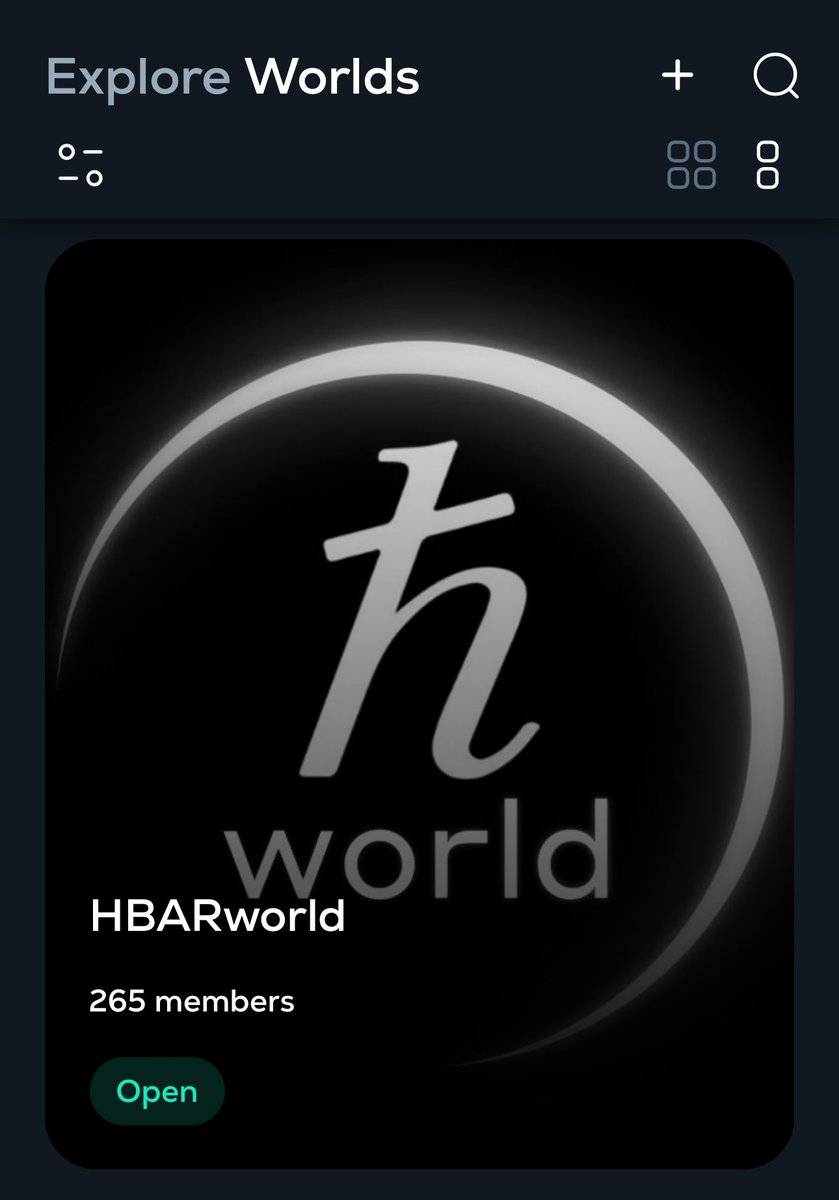 hbar1000's tweet photo. 150 Worlds now on @CalaxyApp 🤯

So many great Worlds! Don’t miss out!

Including:

🌎 DOVU World
🌎 KC Social
🌎 DPGC World
🌎 The Stump (GRELF)
🌎 BankSocial
🌎 Earthlings
🌎 HSUITE
🌎 Altlantis
🌎 HelloFutureLIVE

If you’re not in HBAR World, are you even an #HBARbarian? 😅 https://t.co/AszD9E7TKj