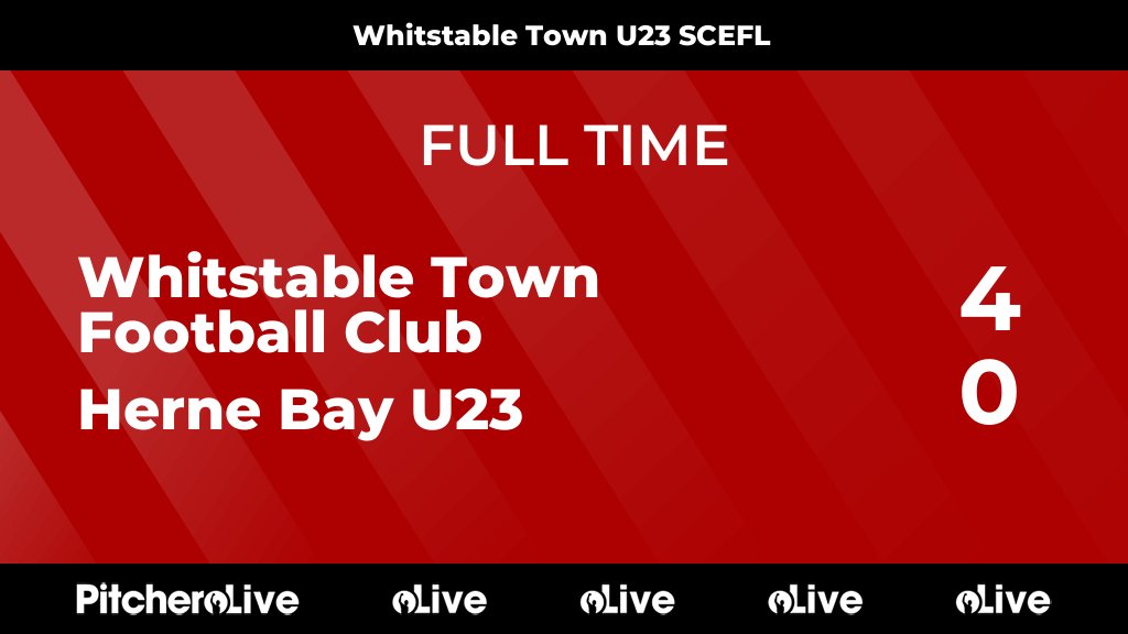 FULL TIME: Whitstable Town Football Club 4 - 0 Herne Bay U23
#WHIHER #Pitchero
whitstabletownfc.club/teams/224310/m…