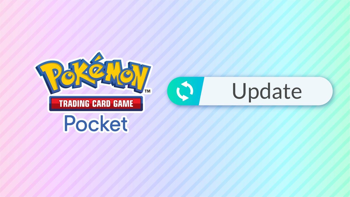 PokemonTCGP's tweet photo. Update notice!

If you still need to do so, please update your game. You should check your device's app store to see if this didn't happen automatically. Starting battles while not on the correct version may result in match results not reflecting correctly.

Thank you🙏 https://t.co/eAXIaJppeI