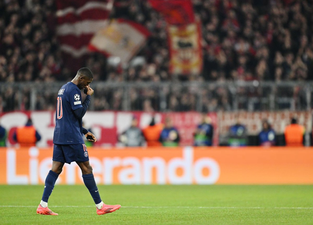 lnstantFoot's tweet image. Manuel Neuer, qui a dribblé Ousmane Dembélé avant son exclusion, a plus de dribbles réussis que Bradley Barcola et Ousmane Dembélé réunis (0).