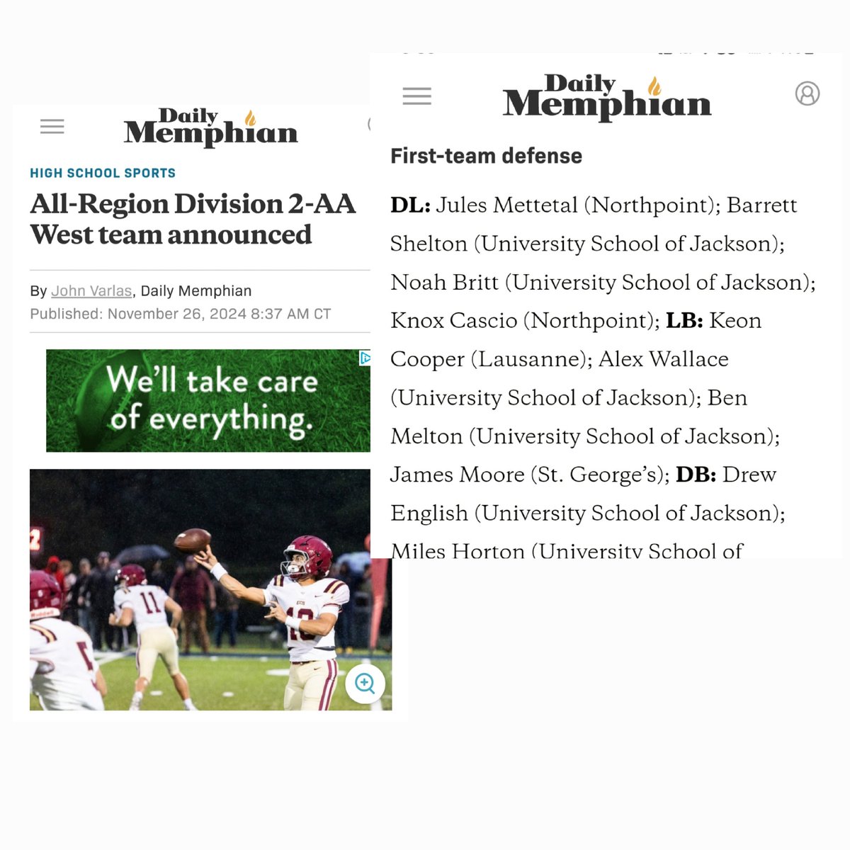 Keisha Cooper (@lrcooper97) on Twitter photo Congratulations, son. I'm so proud of the players you're becoming, but as u say,  it's only the beginning 💪🏾💛💙 <a href="/KeonCooper17/">Keon “Ktrain” Cooper</a> <a href="/LausanneFB/">Lausanne Football</a> <a href="/LausanneLynx/">Lausanne Athletics</a>. Thanks, <a href="/DailyMemphian/">The Daily Memphian</a>, for recognizing him!!! Congratulations, son. I'm so proud of the players you're becoming, but as u say,  it's only the beginning 💪🏾💛💙 <a href="/KeonCooper17/">Keon “Ktrain” Cooper</a> <a href="/LausanneFB/">Lausanne Football</a> <a href="/LausanneLynx/">Lausanne Athletics</a>. Thanks, <a href="/DailyMemphian/">The Daily Memphian</a>, for recognizing him!!!