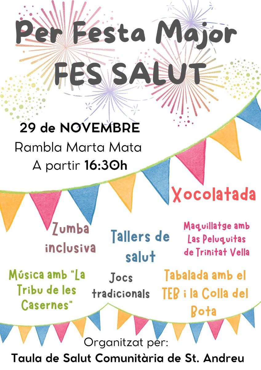 SdjFranja's tweet photo. Aquest divendres estarem al FES SALUT amb Las Peluquitas!! #Trinitatvella https://t.co/7Y7IxQyuu9
