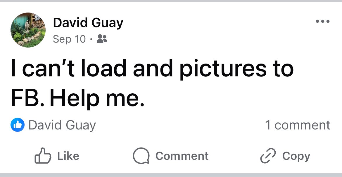 My dad’s Facebook is real life creedthoughts