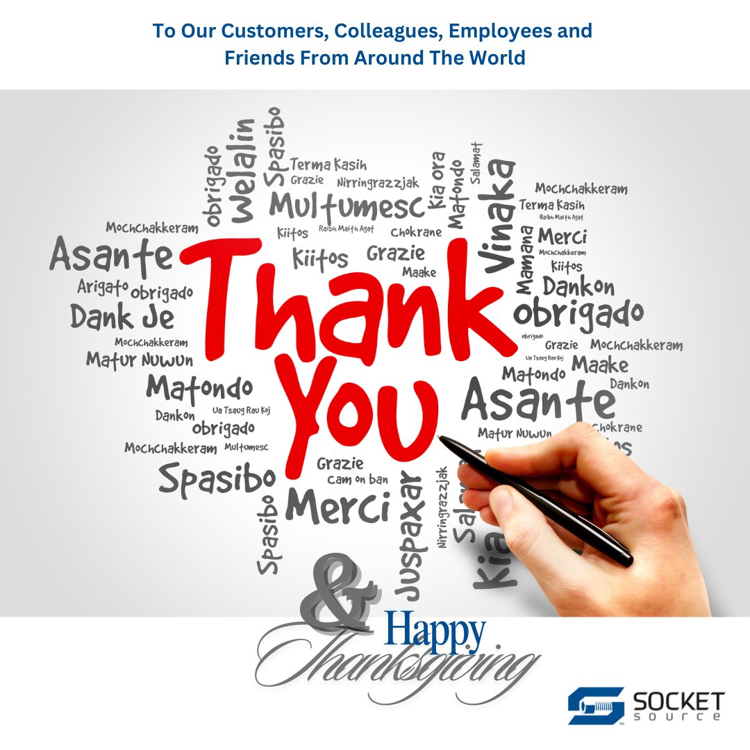 Wishing You All A Very Happy Thanksgiving. #Thanksgiving #HappyHoloidays #socketsource #nfda