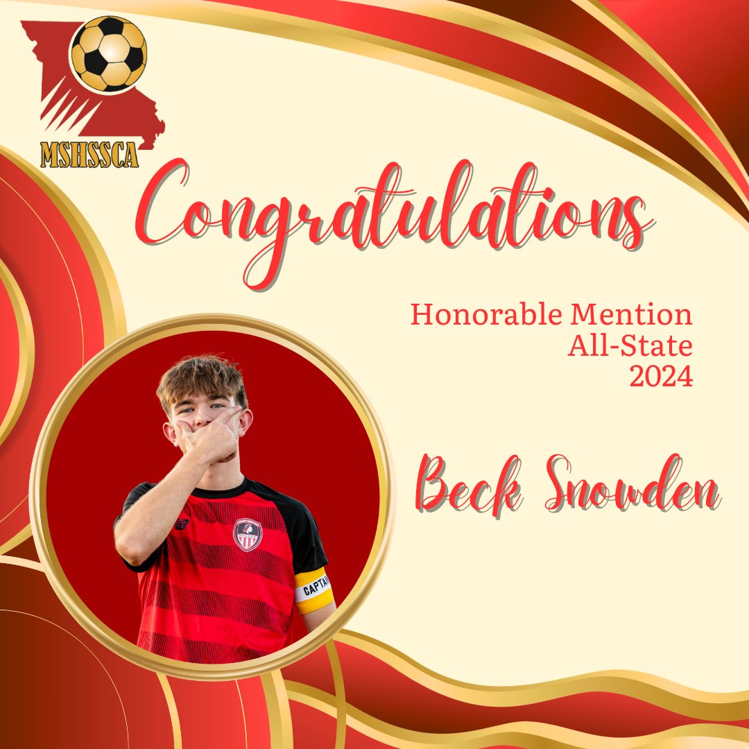 Well done <a href="/BeckSnowden9/">Beck Snowden</a> 

5th player in program history!!!