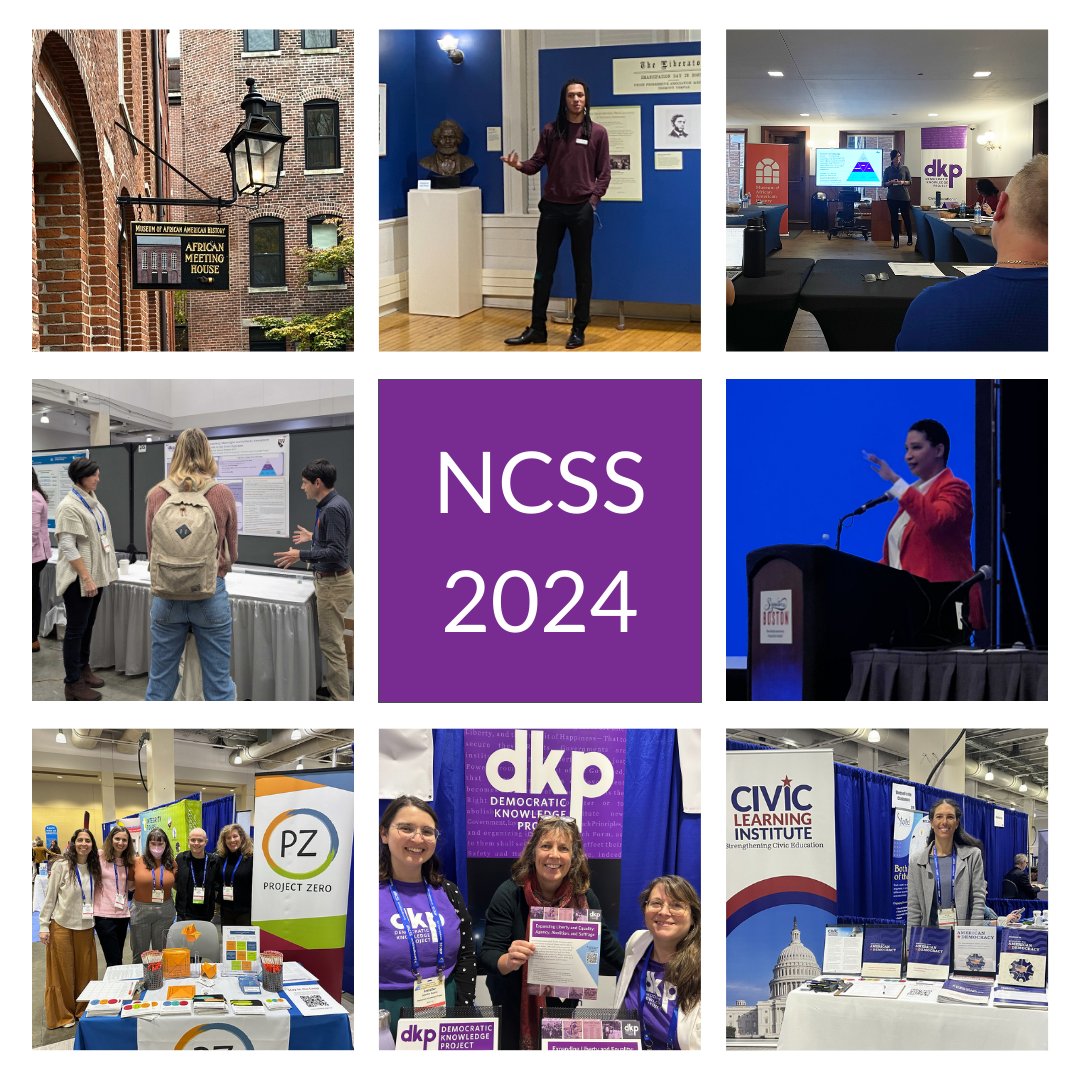 DKPHarvard's tweet image. What a great weekend at #NCSS2024! We loved getting to meet so many passionate educators at our booth, sessions, posters, and workshop. Special congratulations to our Founding Director, @dsallentess, who gave an incredible keynote and received the 2024 Spirit of America Award! 🏆