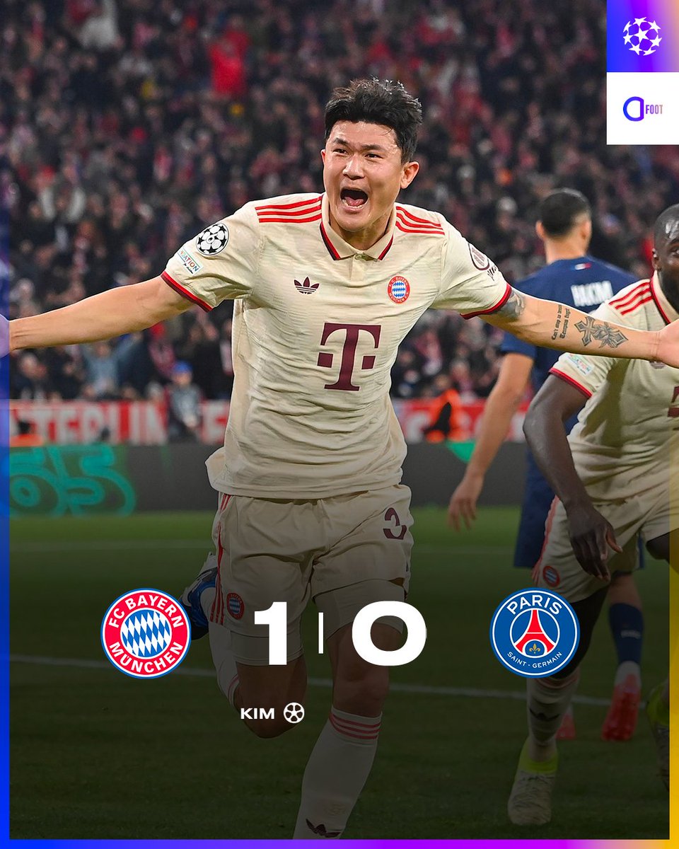 ActuFoot_'s tweet photo. 🚨 𝗟𝗘 𝗕𝗔𝗬𝗘𝗥𝗡 𝗠𝗨𝗡𝗜𝗖𝗛 𝗩𝗔𝗜𝗡𝗤𝗨𝗘𝗨𝗥 𝗙𝗔𝗖𝗘 𝗔𝗨 𝗣𝗔𝗥𝗜𝗦 𝗦𝗔𝗜𝗡𝗧-𝗚𝗘𝗥𝗠𝗔𝗜𝗡 ! ✅❤️🤍

𝗣𝗮𝗿𝗶𝘀 𝗰𝗼𝗻𝘁𝗶𝗻𝘂𝗲 𝗱𝗲 𝘀𝗼𝗺𝗯𝗿𝗲𝗿 𝗲𝗻 𝗟𝗶𝗴𝘂𝗲 𝗱𝗲𝘀 𝗖𝗵𝗮𝗺𝗽𝗶𝗼𝗻𝘀. 🥶

C’est les Bavarois qui se rassurent ce soir en Ligue des Champions.

Paris est 26ème provisoire et dit officieusement au revoir au Top 8. 😬
4 points après 5 journées : il faudra faire mieux face à Salzburg, Man City et Stuttgart pour accrocher les barrages.