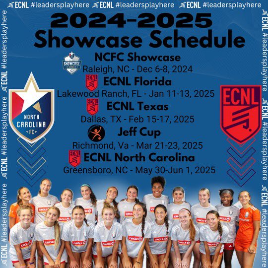 It’s showcase season!!! <a href="/NCFC_ECNLGirls/">NCFC ECNL Girls</a> <a href="/NCFC_Youth/">NCFC Youth</a> <a href="/PrepSoccer/">Prep Soccer ⚽️</a> <a href="/ImYouthSoccer/">ECNL/GA/Recruiting/College Soccer</a> <a href="/ImCollegeSoccer/">College Soccer Truth ™</a>